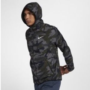 nike men's dry woven camo training jacket